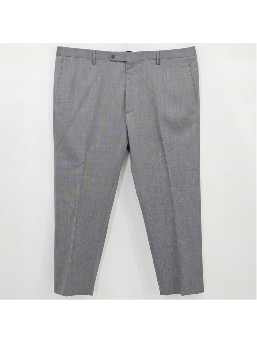 Zanella Platinum Noah Dress Pants Mens 41x26.5 Gray Stretch Wool Made Italy